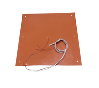 Electric Silicone Heating Pads Rubber Plate Adhesive NTC 100K Thermistor 400x400MM Tronxy X5SA-400 6 Holes 3D Printer Heater bed