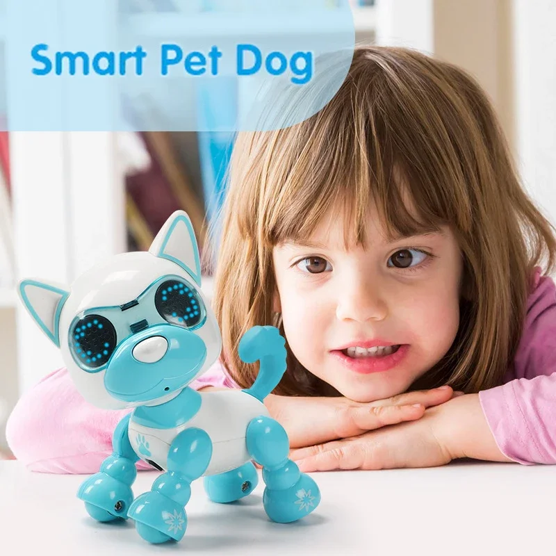 Giocattolo educativo per bambini giocattolo interattivo per cani robot per animali domestici con musica elettronica multifunzionale per cani meccanici intelligenti