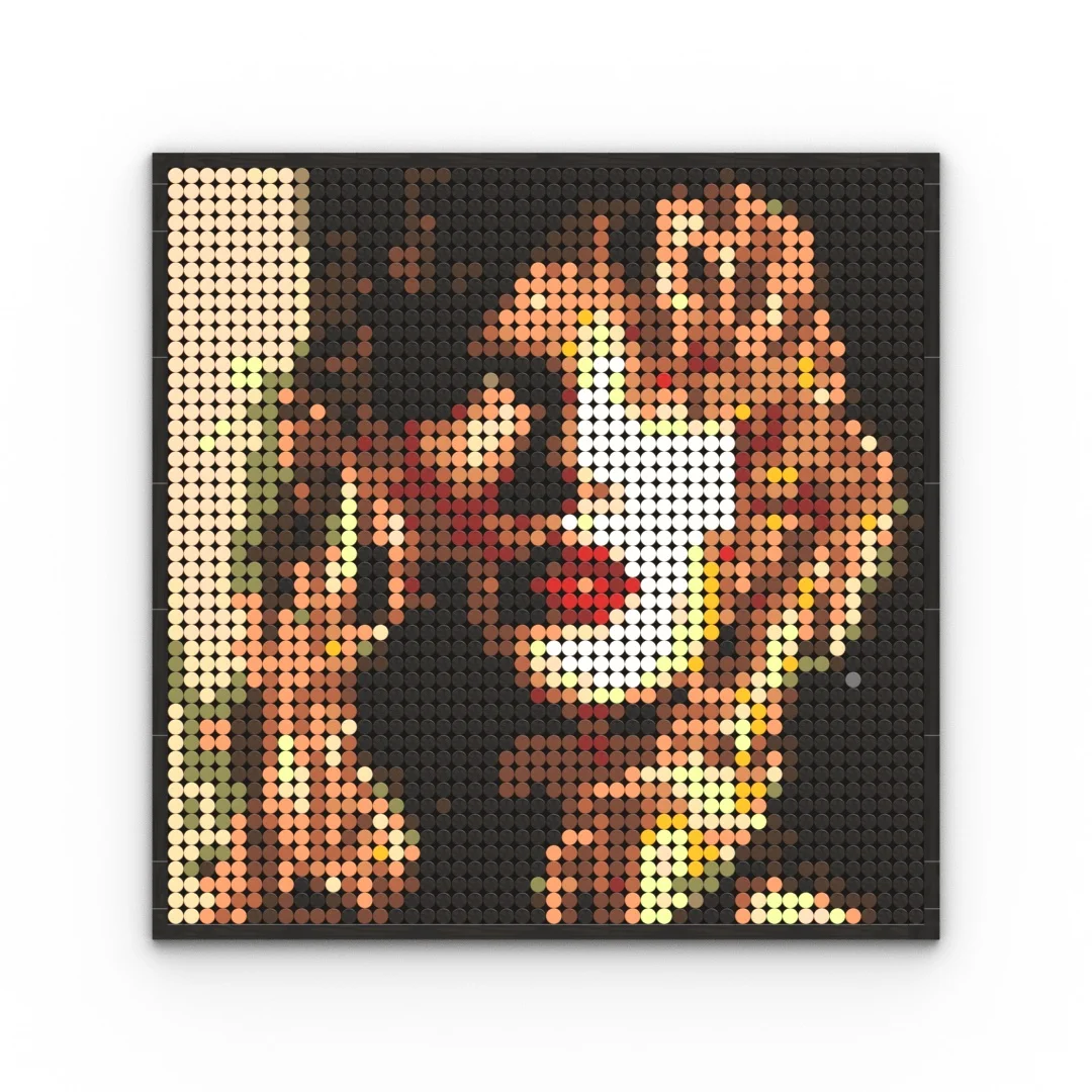 VintageTin Signer Model Swifts MOC Building Blocks TaylorBrick Movable Collect Pixel Art Decoration Painting Home Decorative DIY
