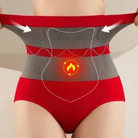 Bragas adelgazantes de cintura alta para mujer, moldeador de cuerpo, entrenador de cintura, levantamiento de glúteos, ropa interior cálida sin rastro, calzoncillos calientes