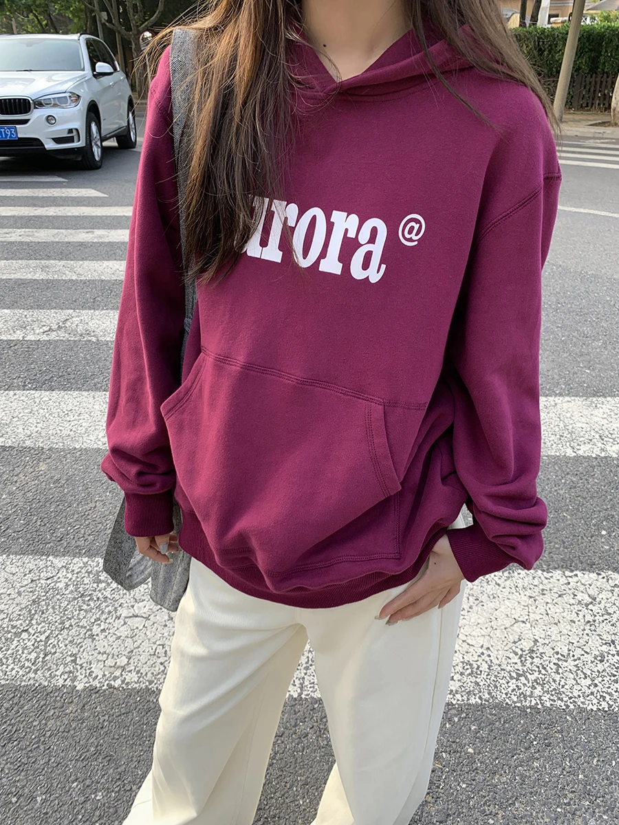 هودي نسائي أنيق بأسلوب صيني من متحف المشاهير، قميص قطني طويل الأكمام بطول متوسط للخريف والشتاء #4