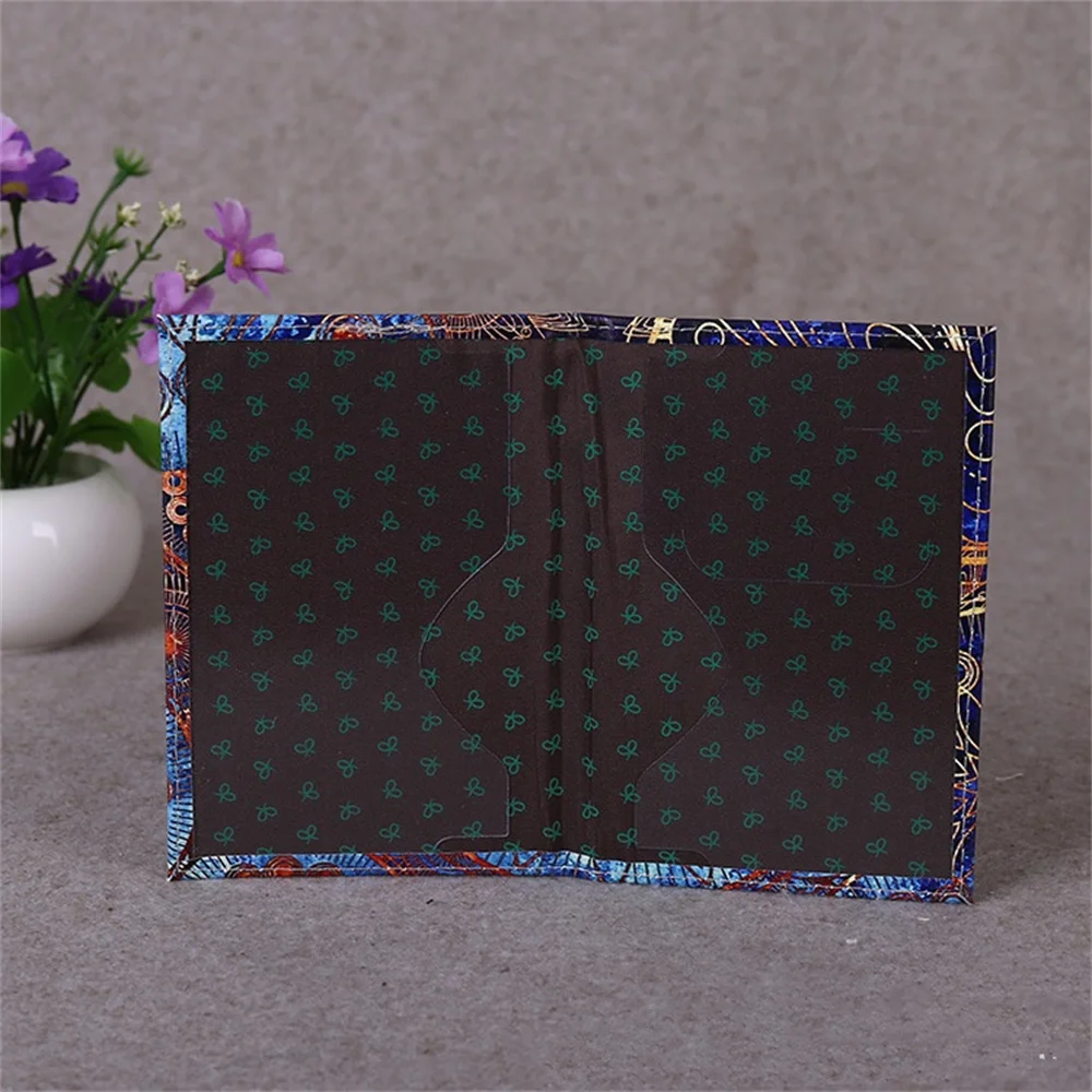 Exquisite Art Travel Passport Clip Printed Passport Cover PU Leather Passport Holder Lightweight Wallet Passport Protective Case