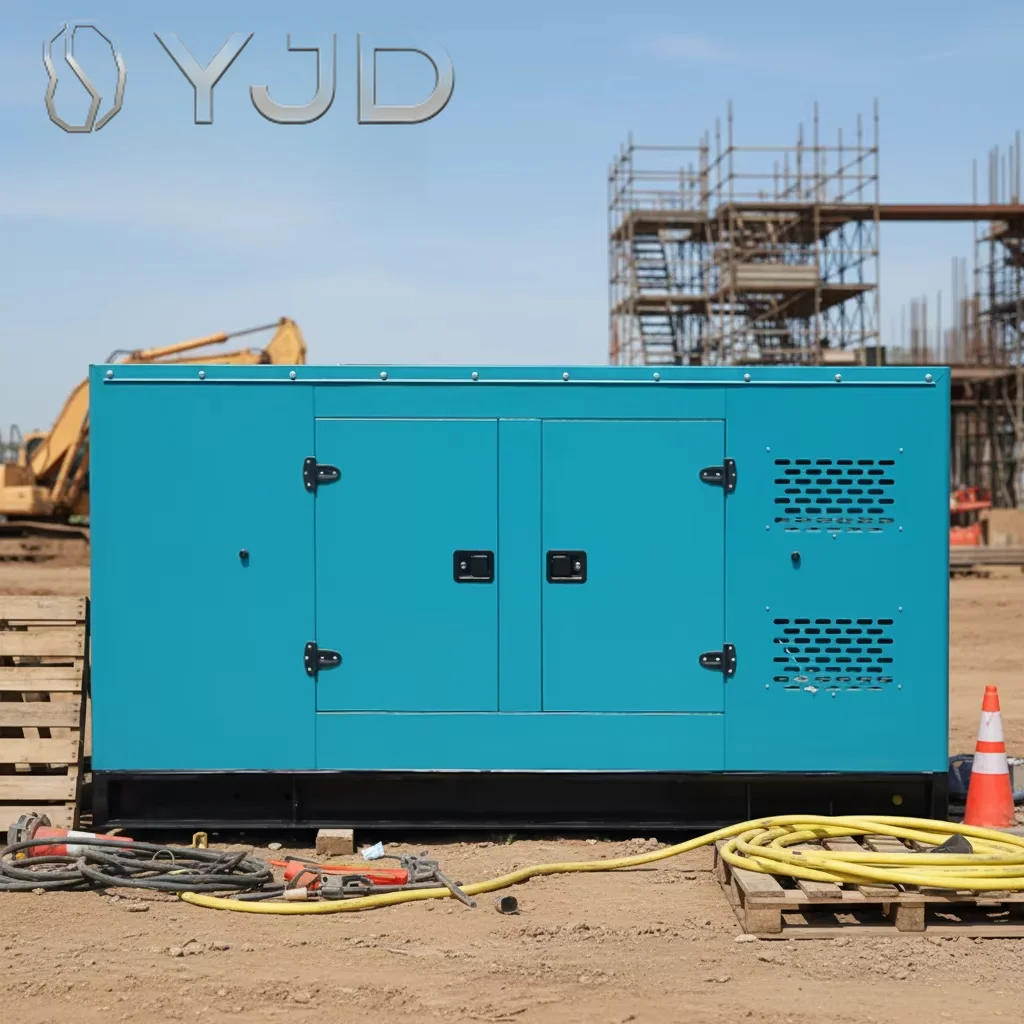 Single Phase AC Diesel Generator Set 120kW Rated Power Water Cooled Engine Silent Type