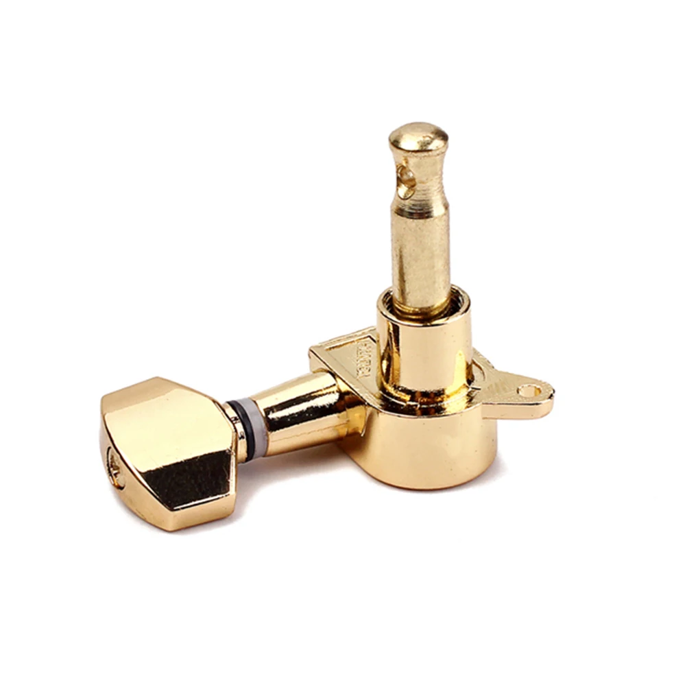 

6 Quality Machine Heads Guitar Tuning Pegs 37x22x15mm Gold Metal Square Universal Electric Acoustic String Accessories
