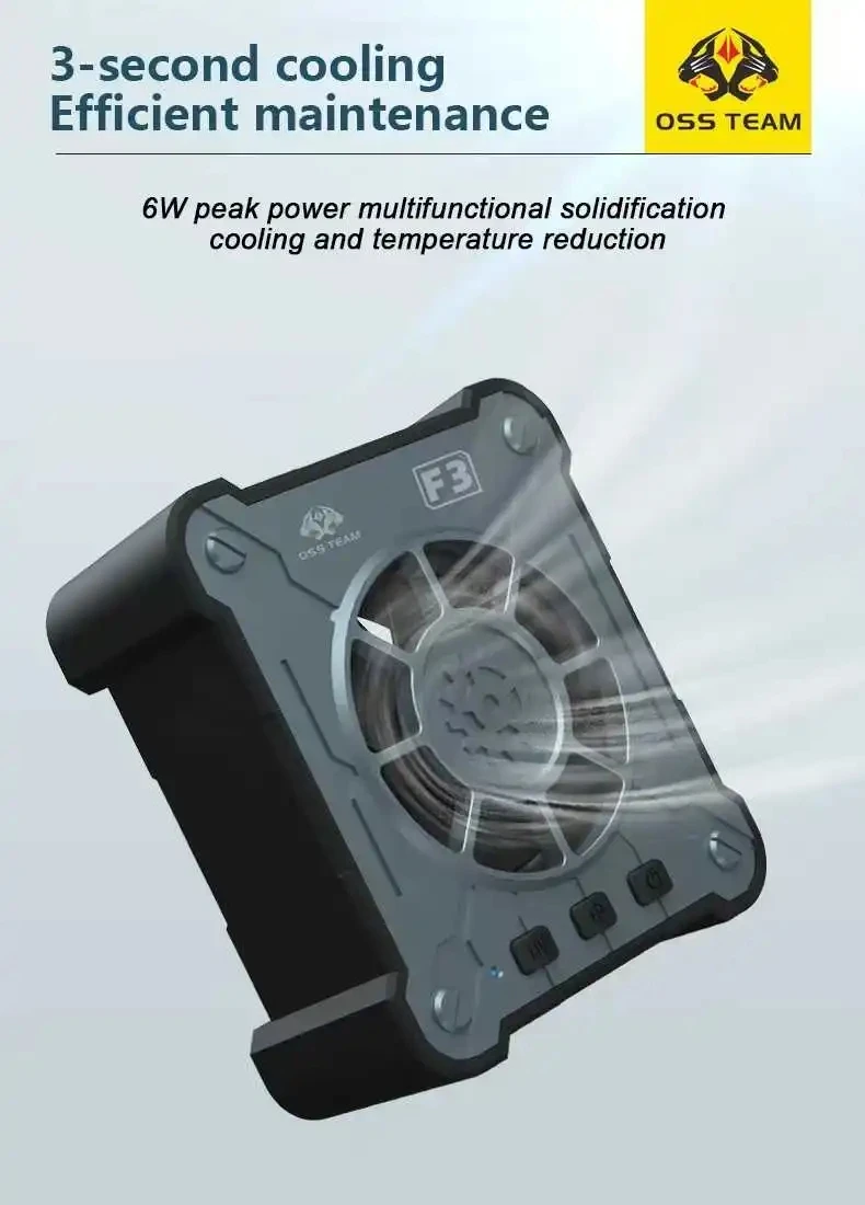 OSS F3 6W 2in1 Cooling UV Curing Fan Fast Heat Dissipation Smoke Exhaust for Mobile Phones Computer Motherboard Pcb Repair Tools
