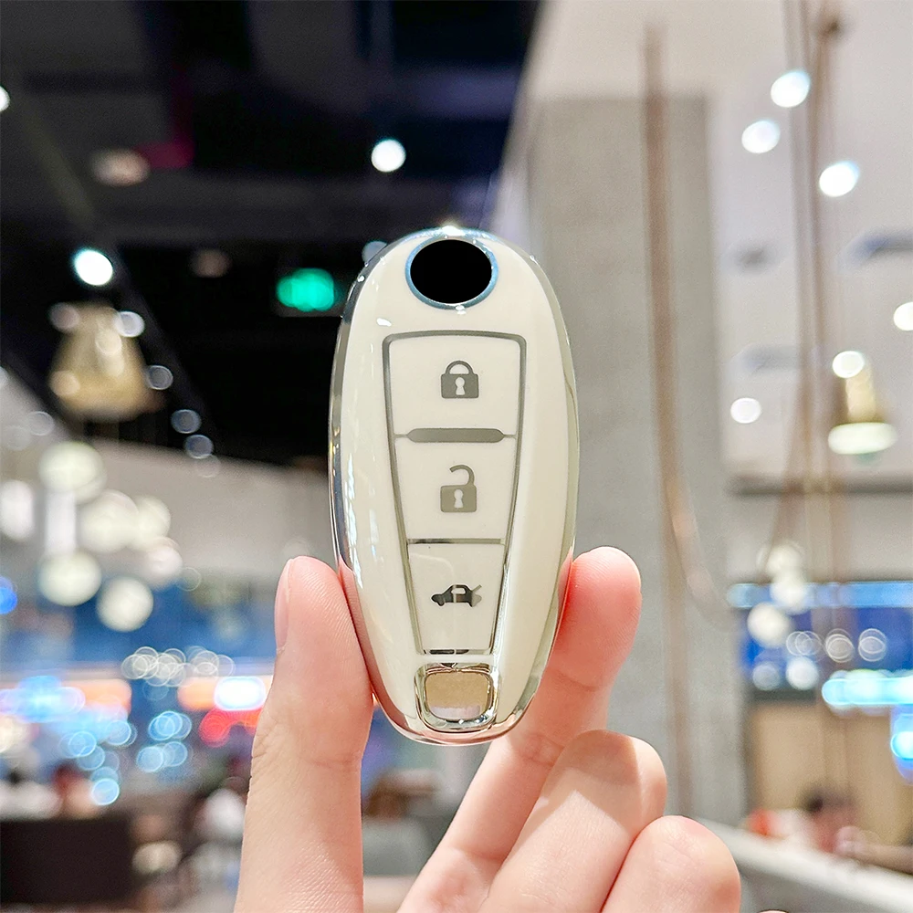 TPU Car Remote Key Case Shell Cover Fob for Suzuki Vitara Swift Ignis Kizashi SX4 Baleno Ertiga Samurai S-Cross Accessories