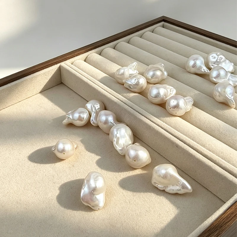 5PCS 4A Baroque Hand-Selected Natural Freshwater White Pearl Bead Jewelry Make DIY Necklace Bracelet Accessories