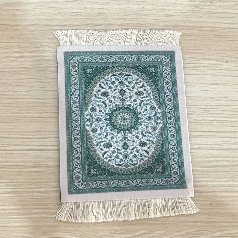 with Tassel Heat-resistant Persian style Desk Cushion Retro Pattern kitchen accessories Table Mat Placemat Coaster Cup Pads