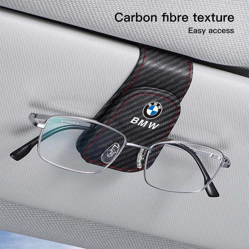 Car Accessories Interior Glasses Clip Sunshade Storage Brace For BMW M E46 E90 E60 F30 F10 X1 X2 X3 X5 X4 X6 X7 G30 G20 G32 G11