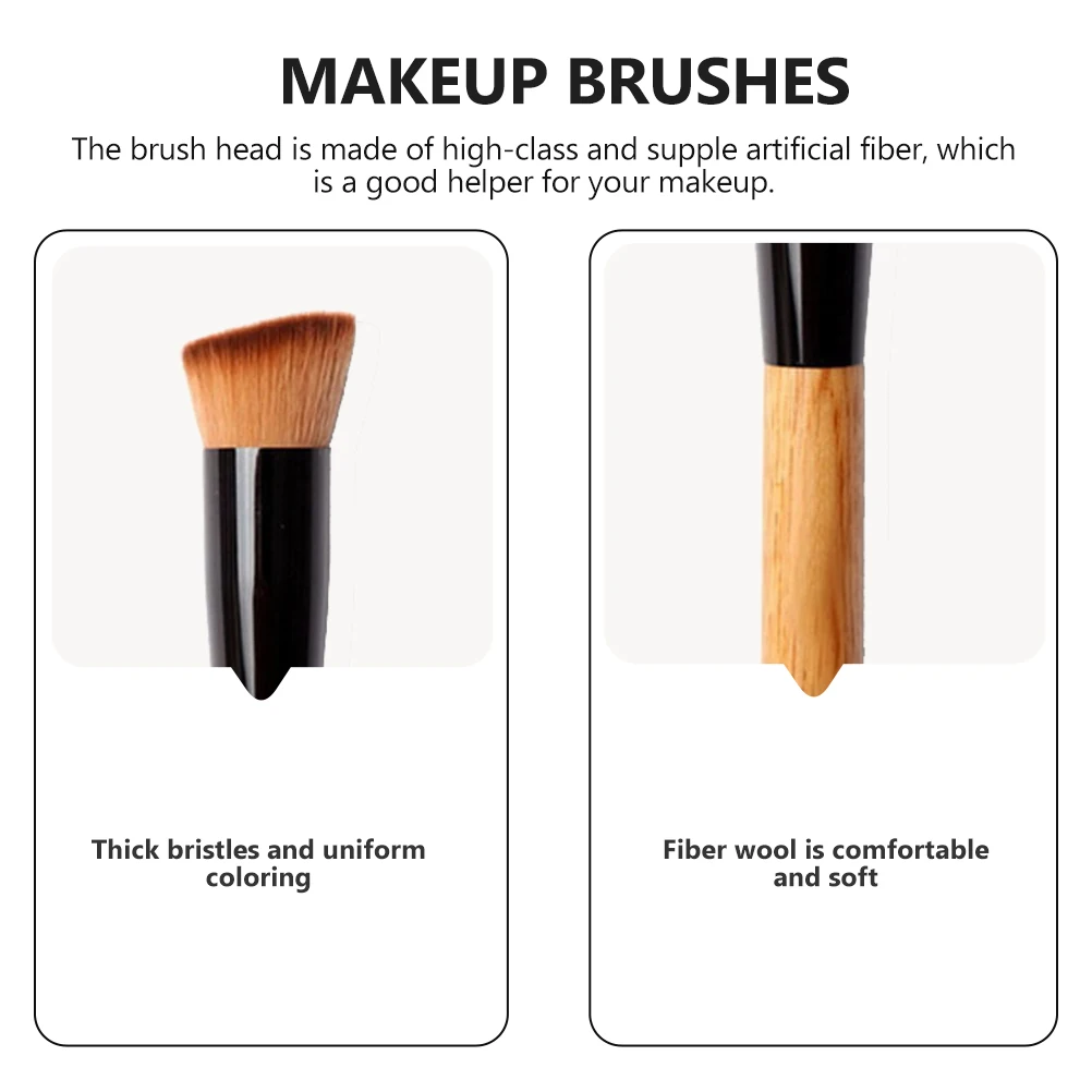 

3pcs Makeup Portable Brush For Blush Loose Powder Foundation Eyeshadow Makeup Tools Soft Fiber Durable Household Brush