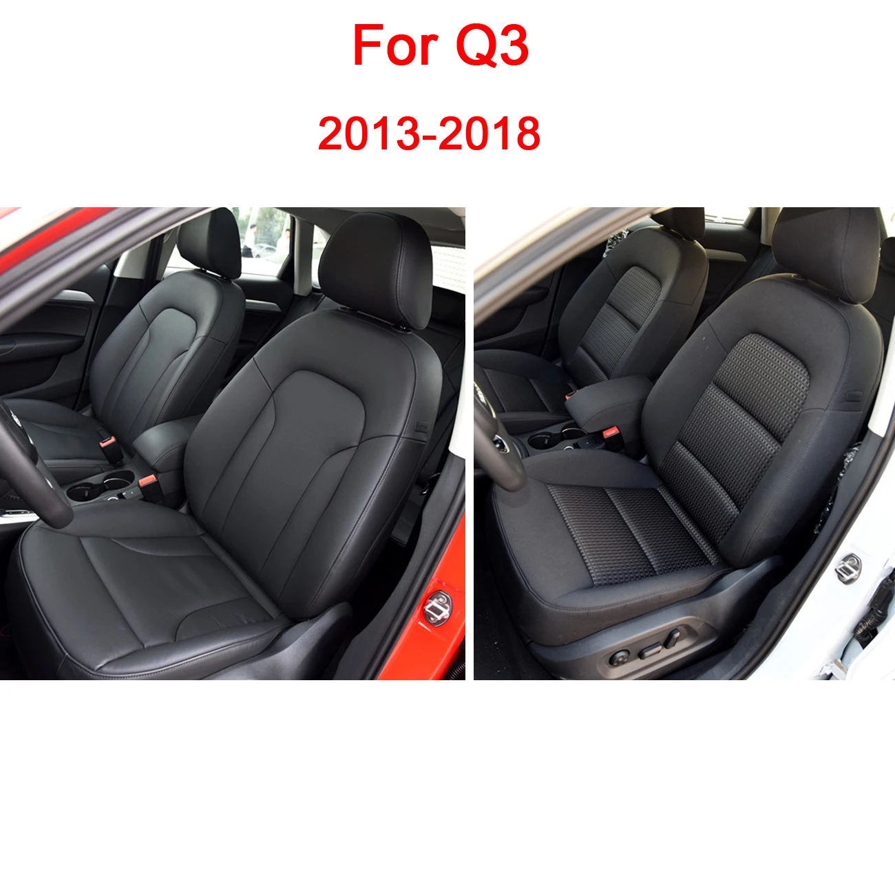 Custom Car Seat Covers New Upgraded Ultra-thin Ventilate Seat Cover For Audi Q3 2013 To 2018 Car Seat Protective Cover