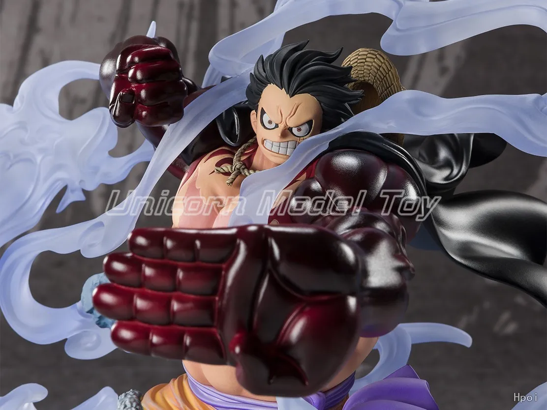 【UA】BANDAI Figuarts ZERO One Piece Monkey D. Luffy Gear 4 Captain Three Figure Model Toy Gift view 6