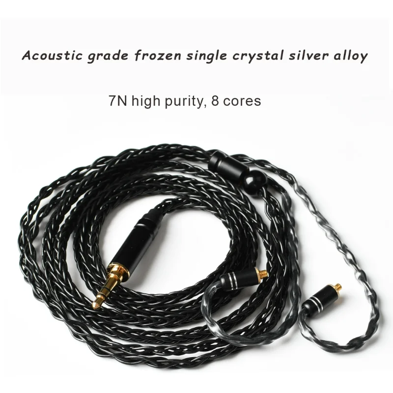 Headset upgrade cable High purity copper cubic hybrid upgrade cable, original replaceable ZS10 Pro/EDX Pro/KZ, with microphone