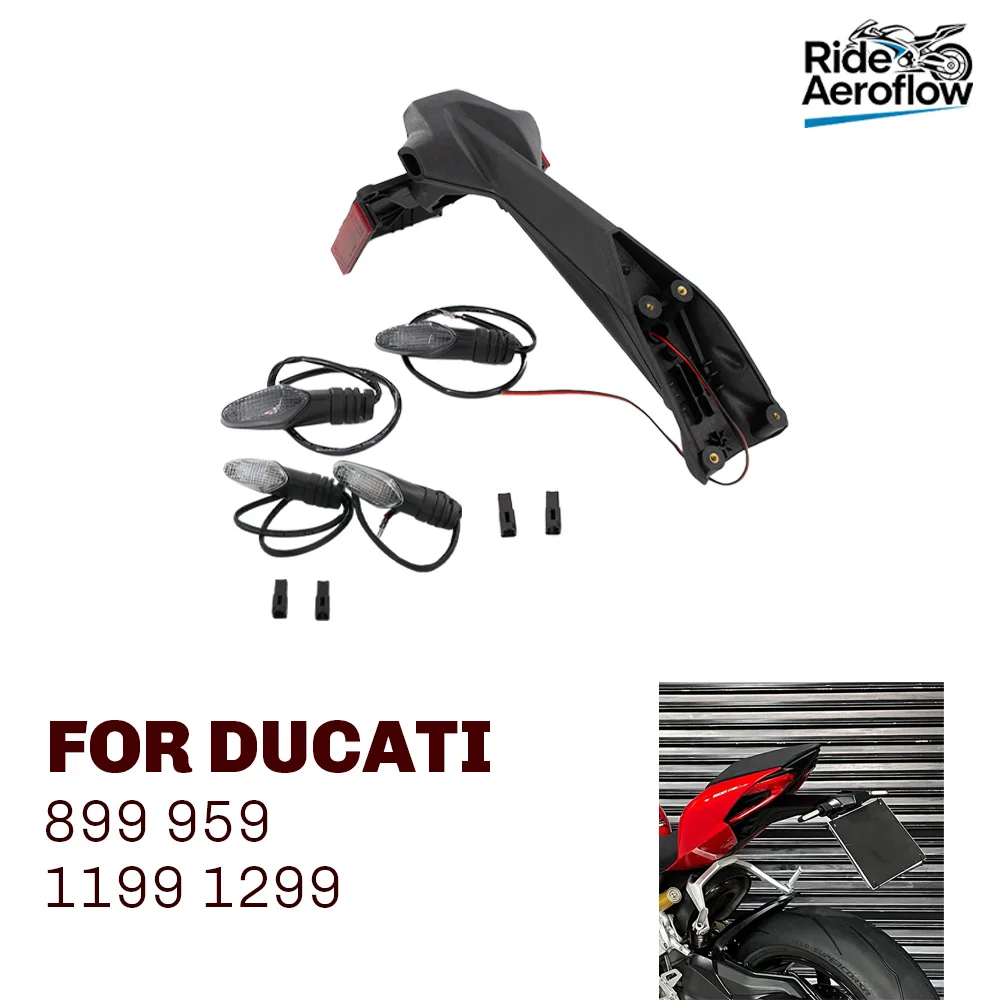 

Fit For Ducati 899 959 1199 1299 Motorcycle turn signal License Number Plate Light Frame Holder Bracket