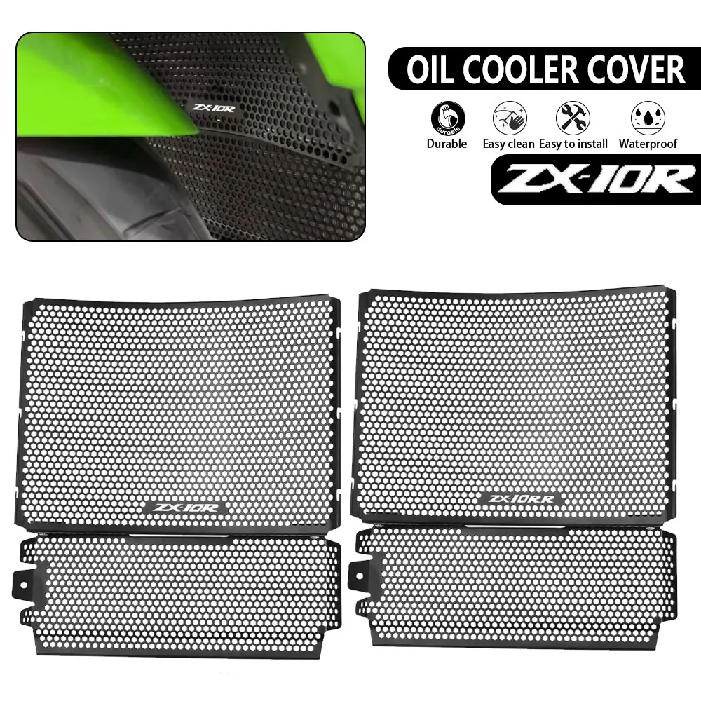 For Kawasaki Ninja ZX-10R ZX-10RR 2021 2022 2023 2024 2025 ZX10RR ZX10R Motorcycle Radiator Grille Guard Cover Protection Grill