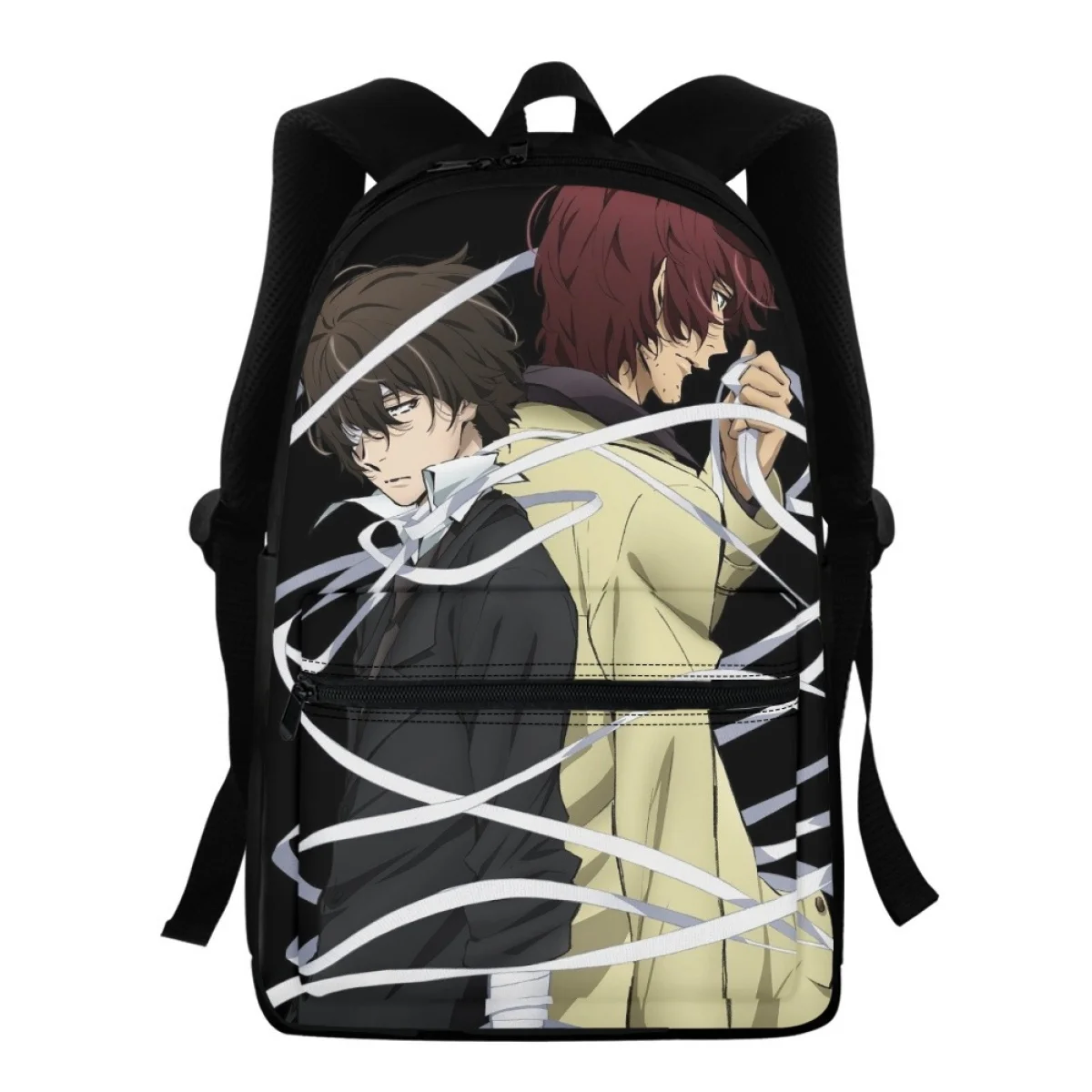 

FORUDESIGNS Anime Bookbags Multi Pocket Bungou Stray Dogs School Backpacks Students Adjustable Back Pack Daypack Escolar