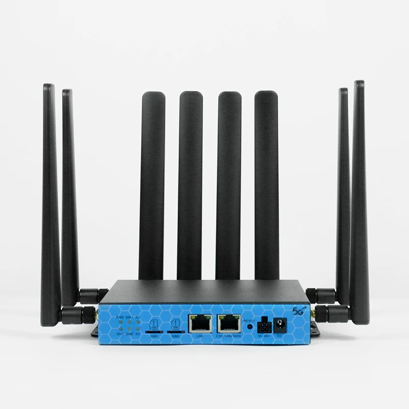 Dual band gigabit wifi6 router 2.5G WAN/LAN port 5g router with dual SIM slot chipset MT7981B Support RM551E-GL SDX75 module