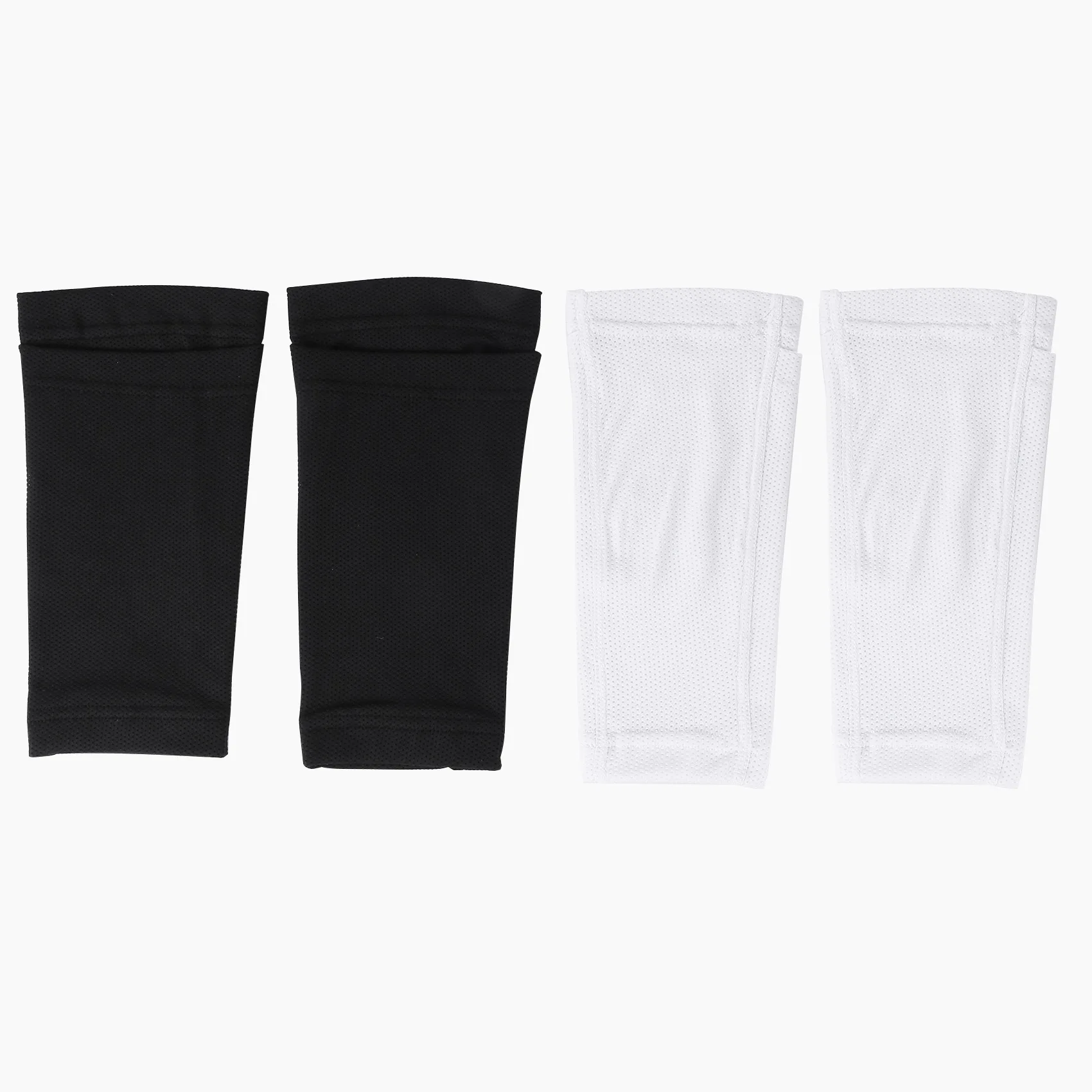 【STOCK】2Pairs Soccer Shin Guard Socks Breathable Soccer Shin Guard Sleeves Shin Pads Holder for Kicking Ball Running Cycling L