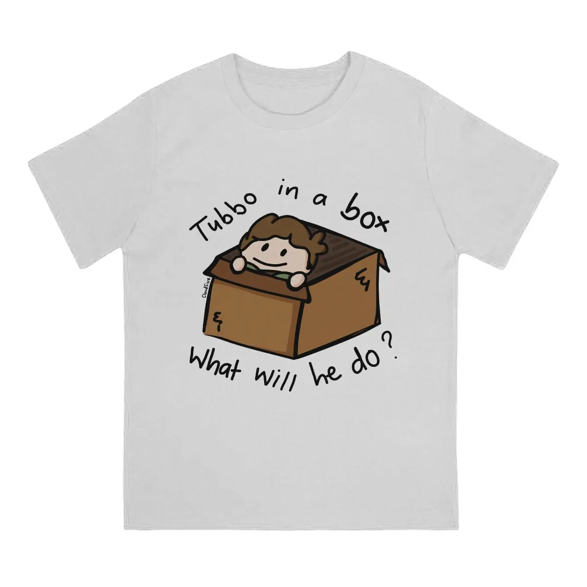 Tubbo In A Box What Will He Do TShirt For Men Dream SMP Clothing Fashion T Shirt Comfortable