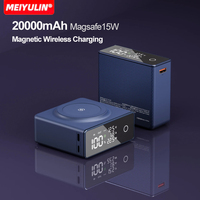 Wireless 20000mAh Power Bank Portable 3 in 1 USB C PD20W Fast Charger Magnetic Powerbank For Magsafe iPhone 15 Xiaomi Notebooks