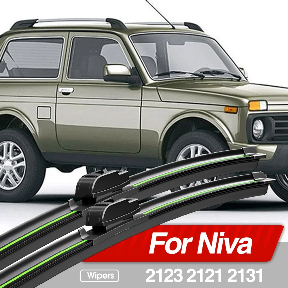 

For Lada Niva 2123 2121 2131 2000-2015 Front Windshield Wiper Blades 2pcs Windscreen Window Accessories 2002 2003 2008 2010 2014