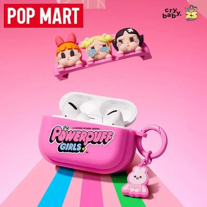 

POPMART Crybaby X The Powerpuff Girls Series Earphone Case Airpods Pro Trendy Blind Box Surprise Mystery Box Cute Guess Bag Gift