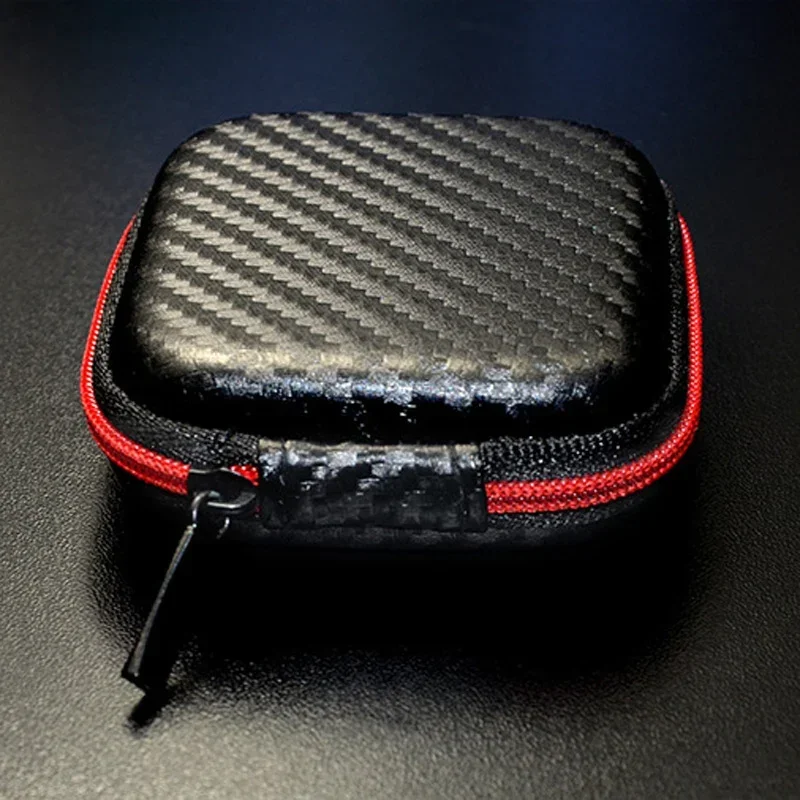 Earphone Case Bags Headphone Earbuds Holder Storage Carrying Pouch Cases PU Box Portable Earphones Accessories Bags SD Card Box