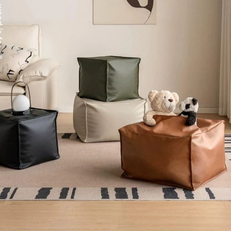Minimlist Relexing Foot Stool Elegant Upholstered Comfy Foot Stool Dressing Tble Under Desk Pouffe De Salon Balcony Furniture