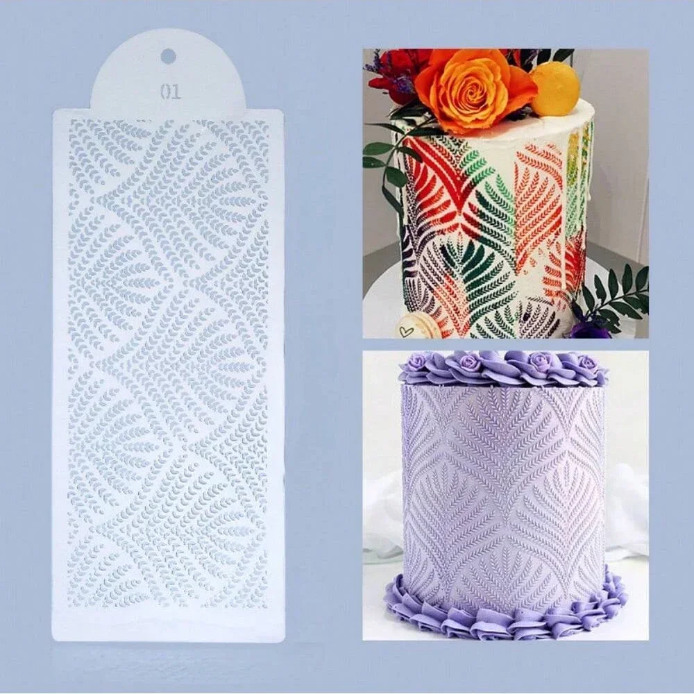 Cake Stencil Dotted Line Shape Pattern Wedding Cake Decorating Lace Cake Fondant Boder Stencils Template DIY Drawing Mold Tool