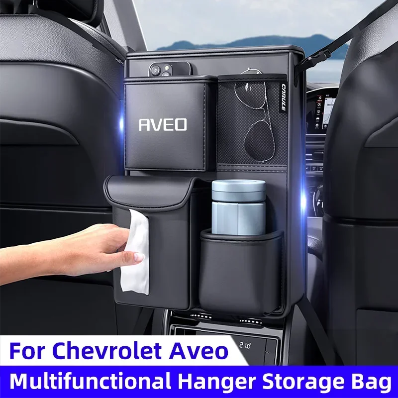 

Органайзер для хранения автомобильного сиденья для Chevrolet Aveo T200 T250 T300 2023 2021 2018 2017 2016, подвесная сумка для хранения на среднем сиденье