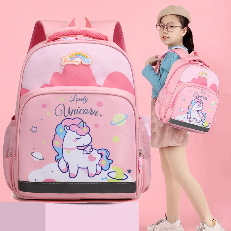 New Unicorn Backpack For Girls Cartoon Pink Princess School Bags Kids Satchels Kindergarten Bookbag Mochila Infantil Escolar