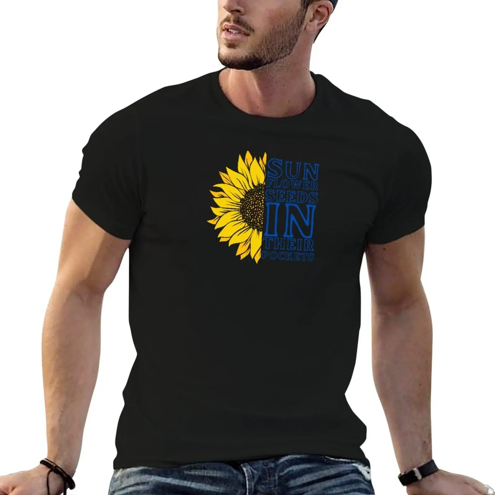 Sunflower Seed In Their Pockets T-Shirt Louboutins Aesthetic clothing Men's clothing