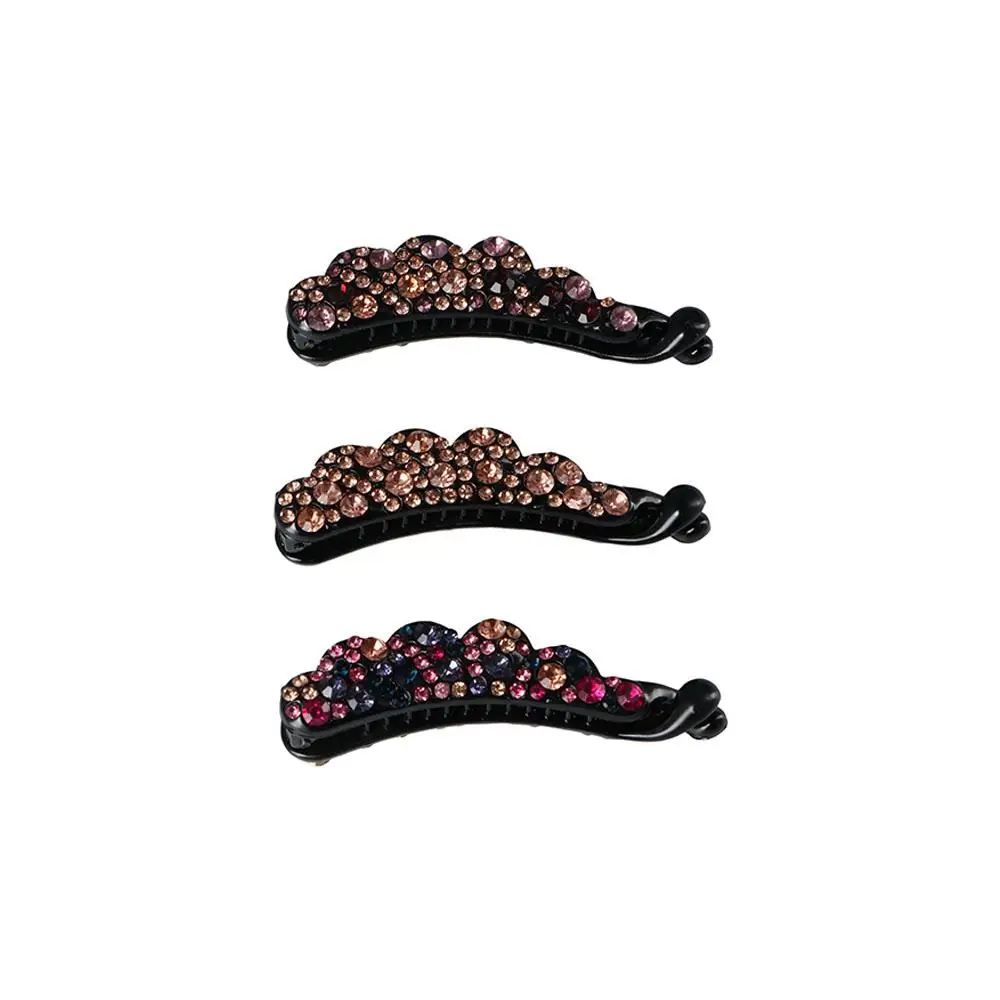 

Hair Claw Simple For Girl Diamond For Women Vertical Clip Banana Clip Korean Style Hair Clip Ponytail Holder Hair Accessories