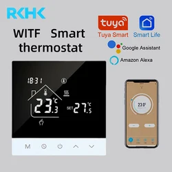 Thermostat de chauffage intelligent WiFi, S4HGB, écran LCD, commande vocale, Alexa Tuya Alice, régulateur de température du sol électrique et de l'eau