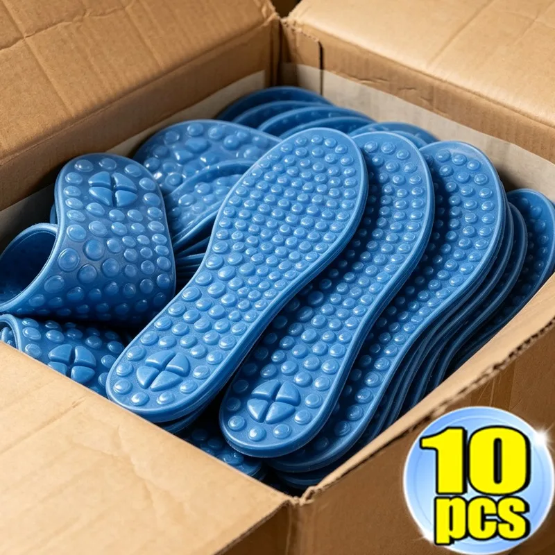 Anti Fatigue Massage Shoe Insoles Men Women Pain Relief Comfortable Shock Absorption Cushioning Stress Board Shoes Pads