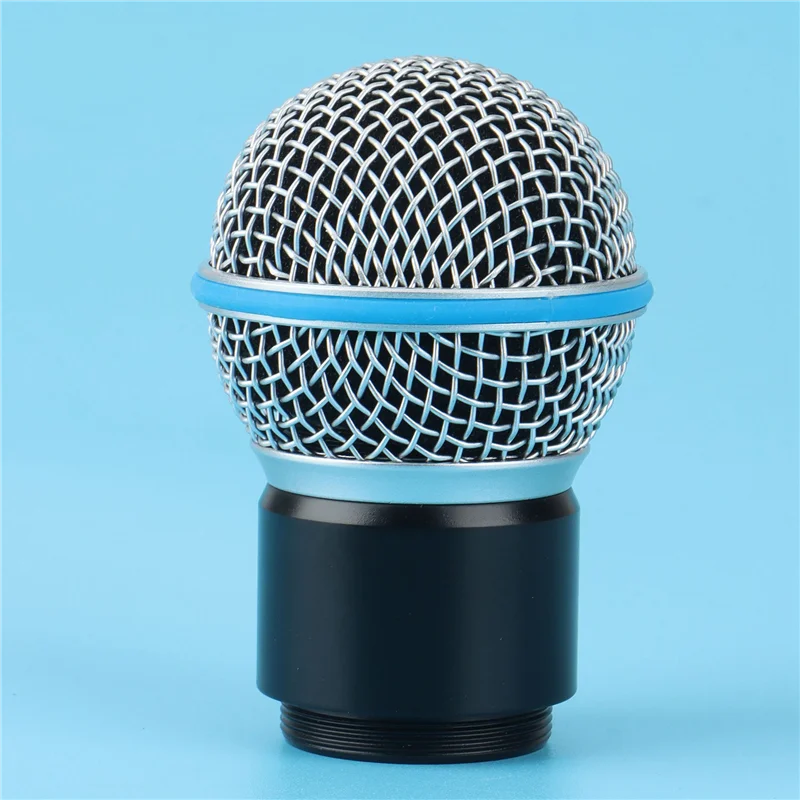 Kepala bola kapsul mikrofon, untuk PGX2 SLX2 SM58 BETA58 mikrofon genggam Studio rekaman nirkabel