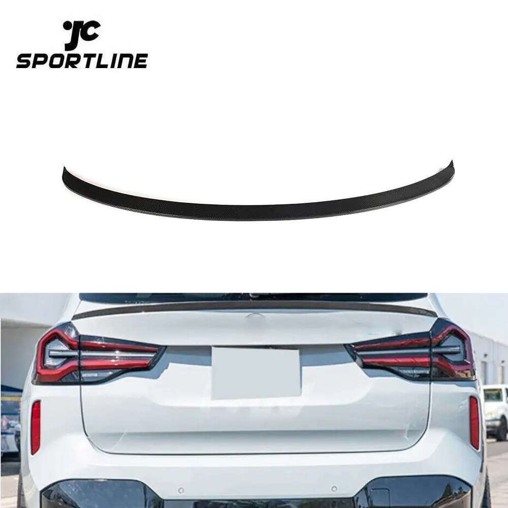 

For BMW X3 G01 F97 X3M IX3 2019-2022 REAL Carbon Rear Roof Spoiler Window Wing