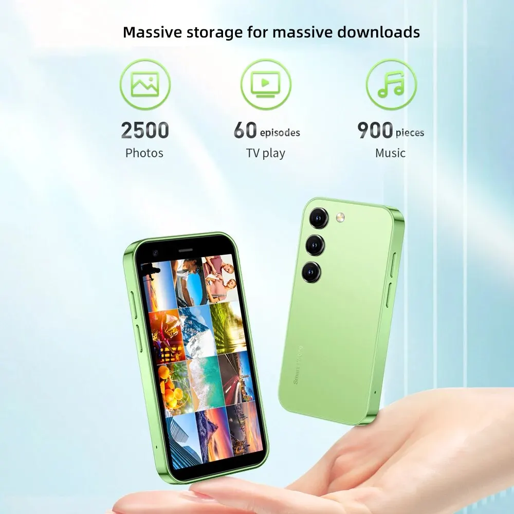 SOYES S26 초박형 스마트폰 2GB RAM 16GB ROM Android8.1 듀얼 SIM 대기 1000mAh 3G 네트워크 컴팩트 휴대전화