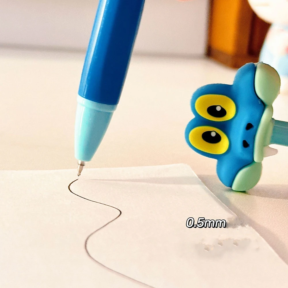 Anime Snake Gel Pen Cosplay Cartoon Fox Pen Kawaii Animal Snake Head Fox Head Write Tools Students Gifts Fancy Stuff