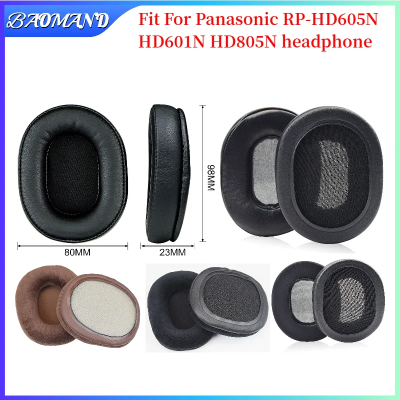 

Replacement Earpads for Panasonic RP-HD605N HD601N HD805N Headset Headphones Leather Sleeve Earphone Earmuff