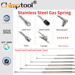 1Pc 316 Stainless Steel Gas Spring 300/340/350/390/400/450/470/480/500/537/550/580/600/650/700/765 mm Universal Shock Absorber