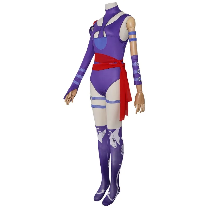 بدلة تنكرية من CosplayRivals Psylocke أزياء تنكرية للعب الأدوار أزياء فانتازيا للسيدات ملابس لونا الرابعة الرائعة للثلج للهالوين Cl