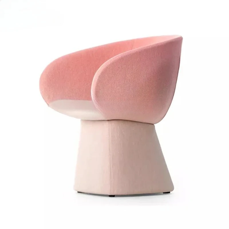 كرسي طعام قماشي متغير تدريجي من P Nordic نموذج غرفة منزلية بلونين للترفيه. كرسي فردي للاستقبال