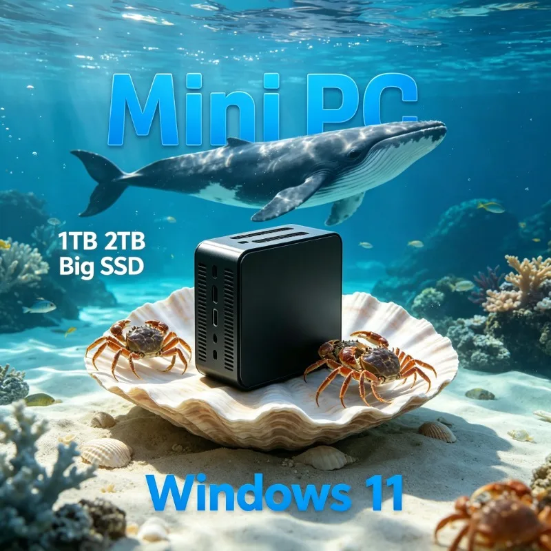 

Compact Portable N95 Mini PC Fast Boot Stable Running Desktop Computer for Home Office Gaming & Multimedia Entertainment