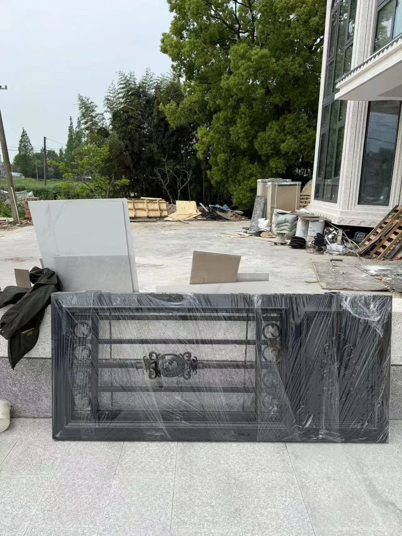 Home Garden Aluminum Driveway Gates Metal Steel Iron Gate D…