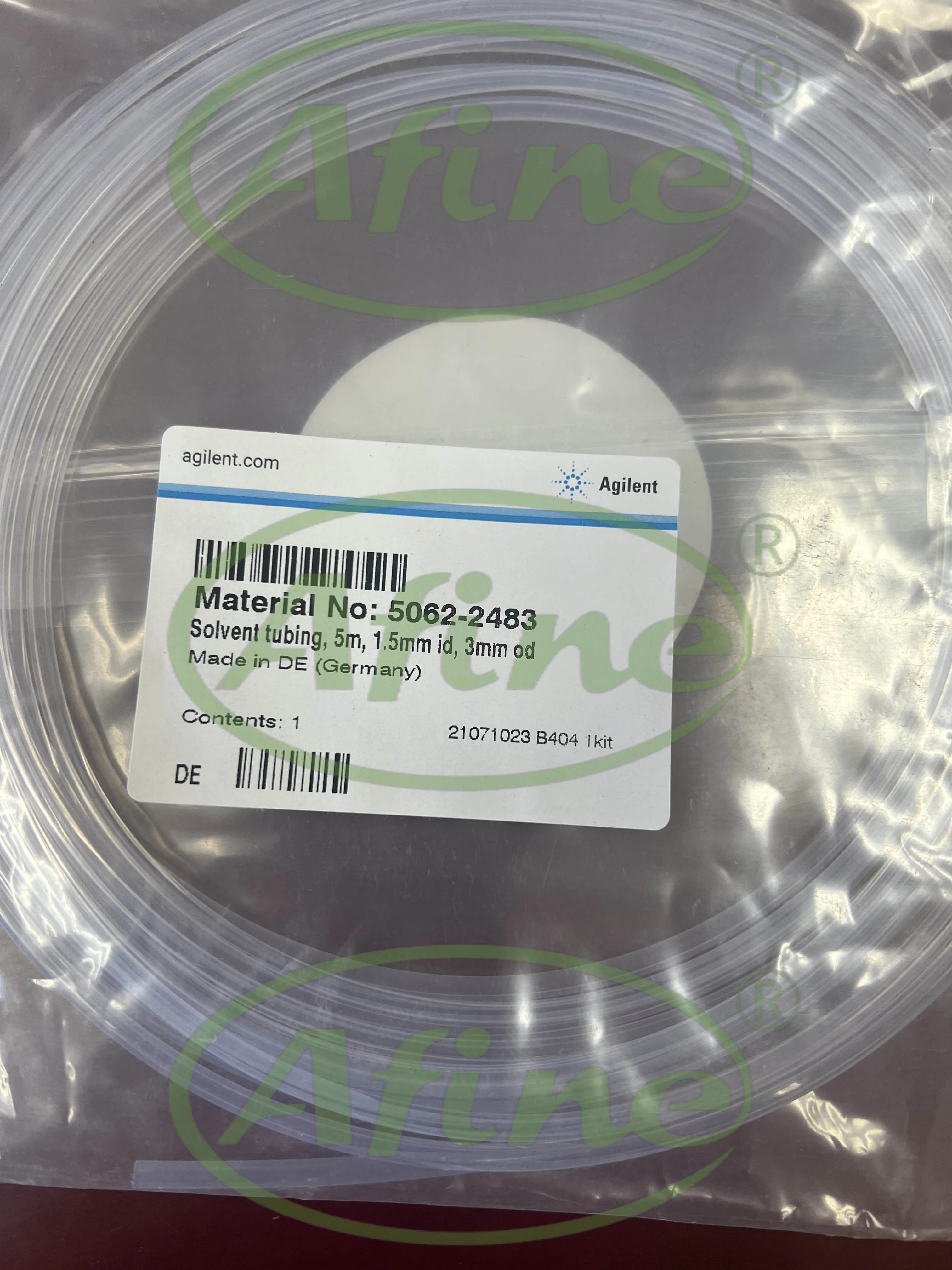 AFINE Agilent 5062-2483 PTFE Solvent tubing 5 m, 1.5 mm id, 3 mm od,Vacuum degasser