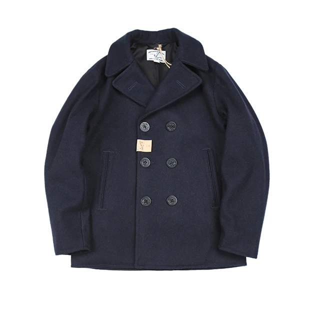 40's Pea Coat 740 Meihai Military Coat kg Heavy Mid-Length Double Breasted Wool Jacket