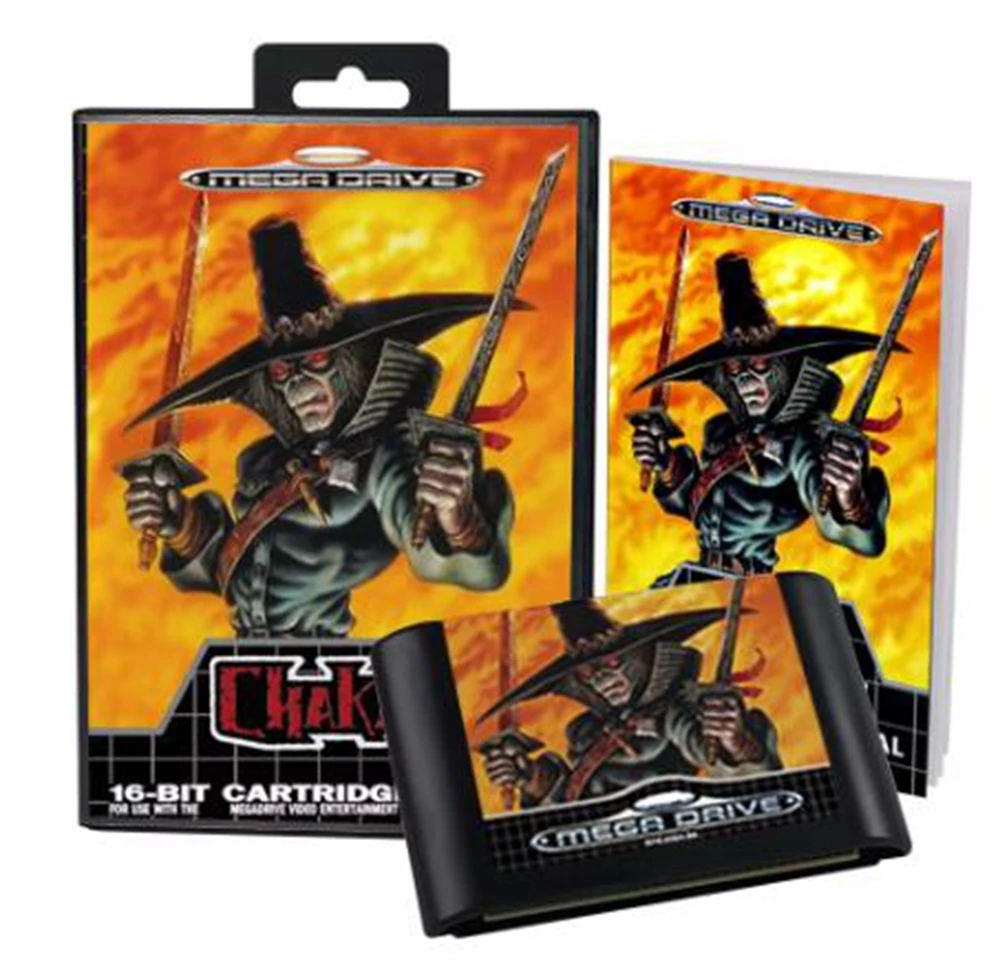 Chakan with Box and Manual for 16 Bit Sega MD Game Cartridge Megadrive Genesis System