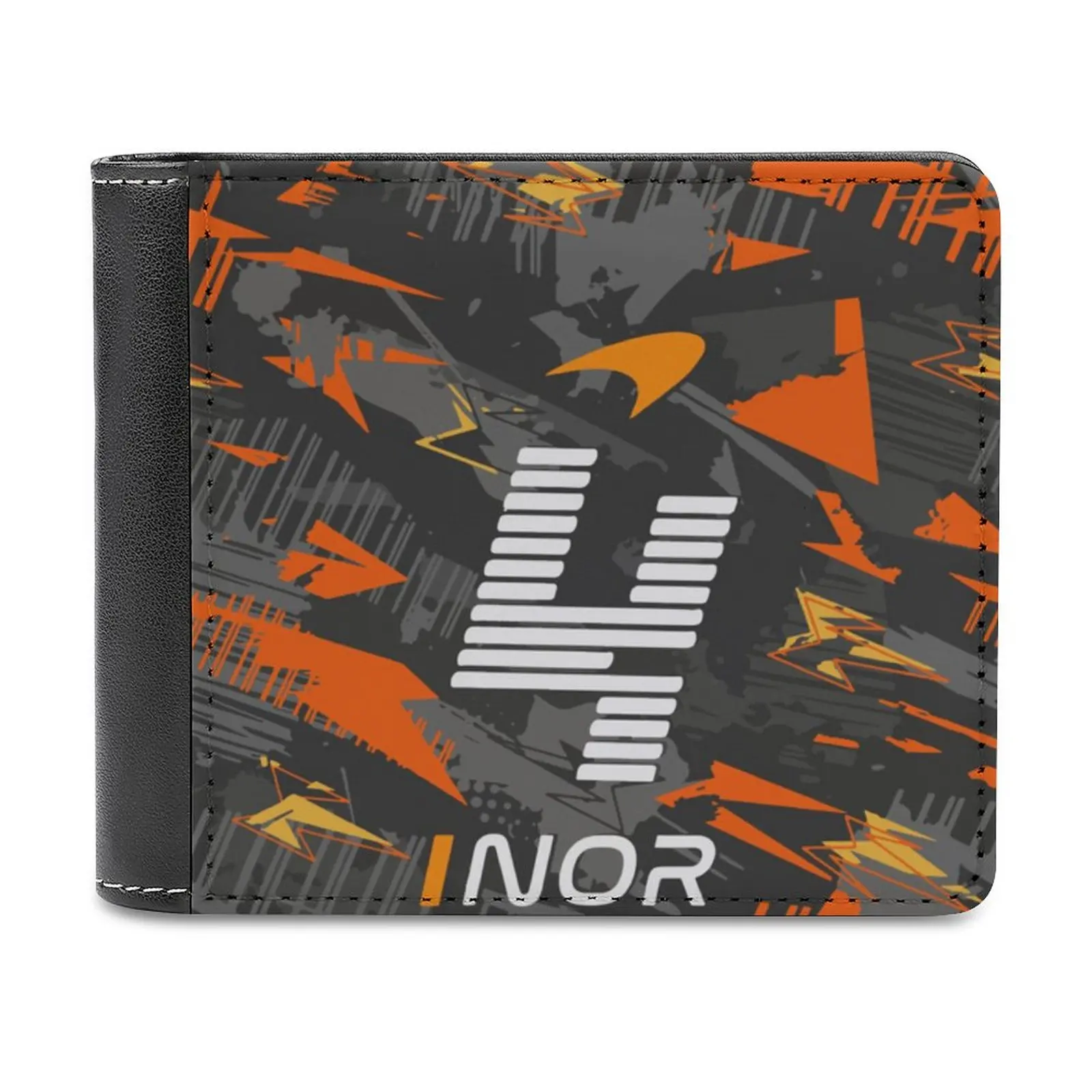 Lando Norris 4 2022 Leather Wallet Men's Wallet Diy Personalized Purse Father's Day Gift Lando Norris Lando Norris Nor World