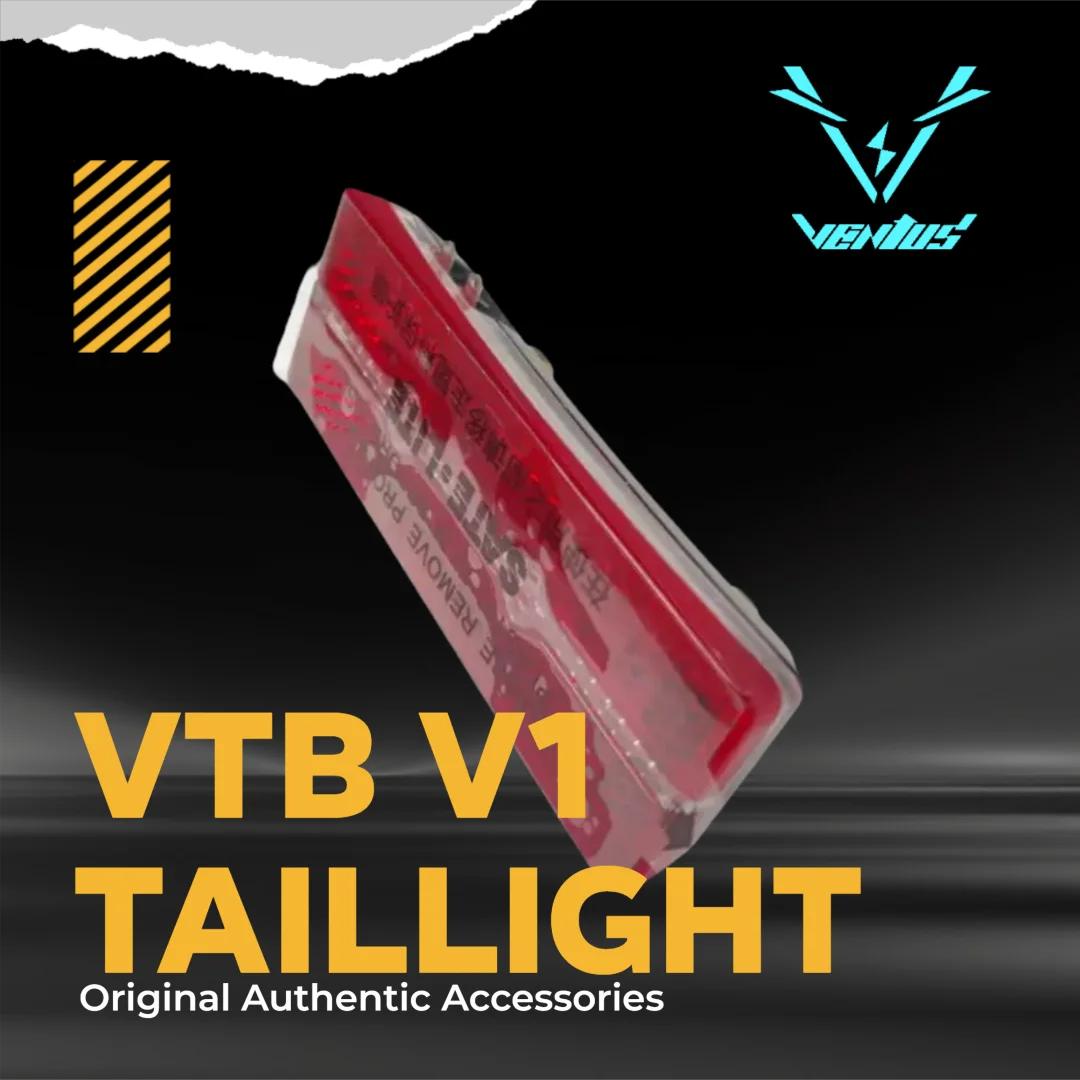 

VTB V1 Taillight, Original Authentic Accessories, 12V, Black ABS/Optical Plastic